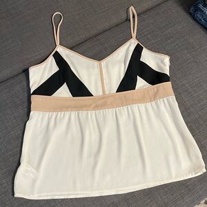 LOFT Black, White & Tan Camisole